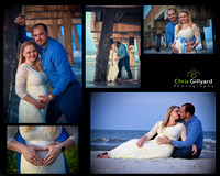 Tiffany & Paul's  Maternity Beach Photo Shoot